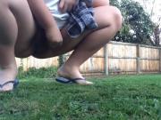 Mistress spanks and spreads her chubby redhead slave