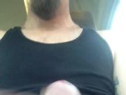 Masturbate and cum in car