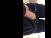 redhead masturbation in school bathroom