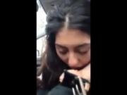 married wife cheated in car deepthroat adn eat sperm