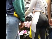 candid teen latina thick booty in nike leggings vpl