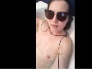 Girl in bath on Periscope