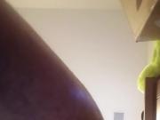 fucking my new 14 inch toy