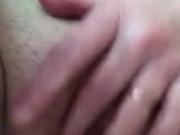 Intense pussy play to orgasm, closeup