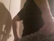 Sexy crossdresser dance and squirting with dildo