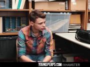 YoungPerps-Twink shoplifter boy barebacked by security guard