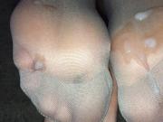 nylon socks feet