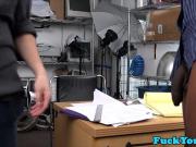 Office jock deep throats black dick