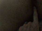 Calista's elderly boy friend finger, licks and eats my butt