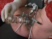 Pussy and anal electro stimulation