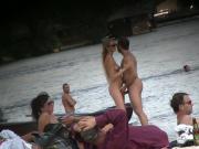 hard cock on the beach