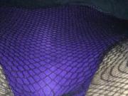 Purple panty pissing