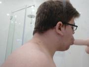 Sucking My Dildo on the Wall 3