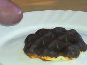 Liege waffle with cream