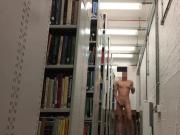 Gay teen public outdoor Wank in Library