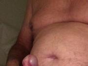 Moaning when I masturbate my hard and horny cock