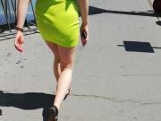 Candid Teen Blonde Walking on the Street City