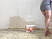 Sexy wall painting heels...