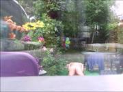 MY BLONDE WOMAN IN THE GARDEN