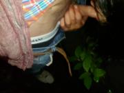 Outdoor blowjob big load in face bitch