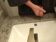 Huge Cum Shot in Sink