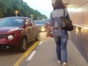 Round ass at late evening