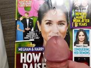 Meghan Markle Magazine Cumshot Tribute