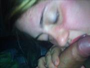 Fat German slut Karo lin sucks cock straight from her own as