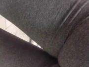Tesco grey lycra ass