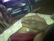 Desi girl’s boobs pressed by her hubby
