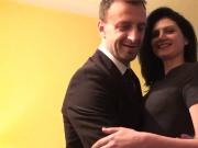 Sexy romanian chick Eva Johnson takes a wild ride on a cock