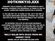 Belly bulge with dildo from mr. Hankey toys HOTKINKYJO