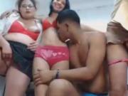 Lucky Guy Ravages Tranny and Two Females