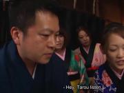 Tarou dared to show his big cock to a ready Asian babe