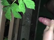 Big cum from my balcony