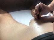 Brazilian Waxing of a Big Cock Part 7 Removing all hair