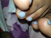 Cum On Ebony Toes