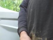 Outside pissing