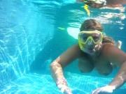 Mauritius Diving lessons in the pool