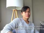 Santiago Arias interview photoshoot and solo masturbation