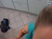 Swedish Milf Sucks And Fucks in The Kitchen