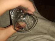 Guy cum in a glass