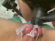 Huge strapon, cbt, needles, bdsm