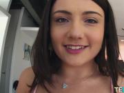 Natural 18yo beauty made wet for BJ and lovemaking