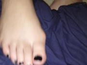 GF prepairing me with her feet