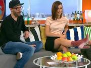 Lena Meyer Landrut Upskirt Black Mini German TV Show Oops