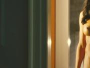 Perfect smooth shaved pussy and big tits