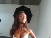 Black model dancing