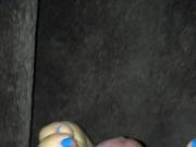 Gf footjob with nut