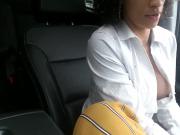 Hot Babe Masturbates in the Car